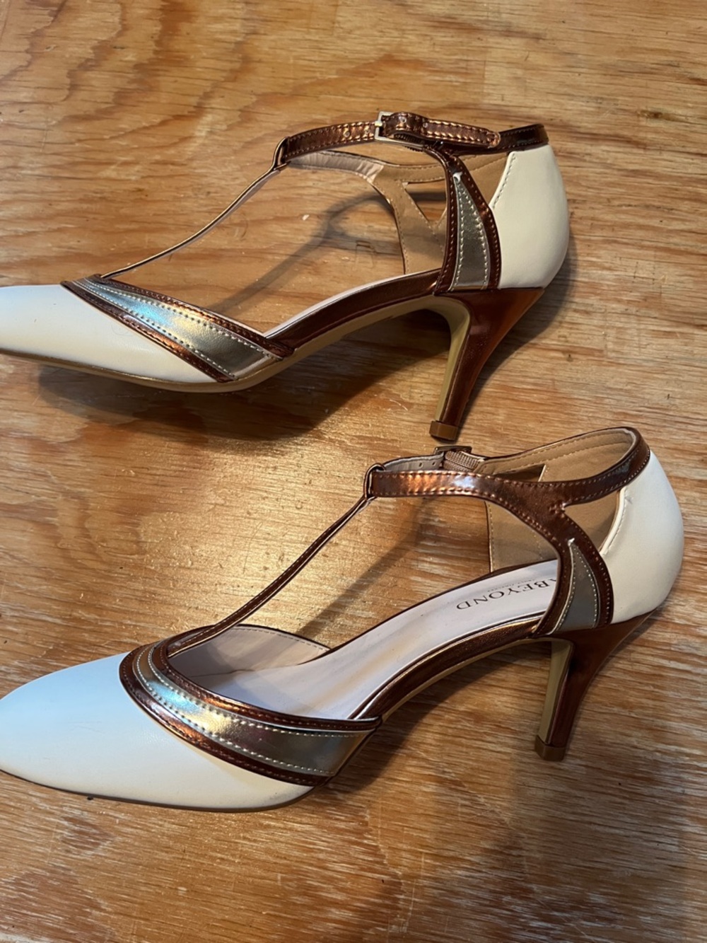 Babeyond Snazzy  T-Strap Women's Pumps - Picture 5 of 7